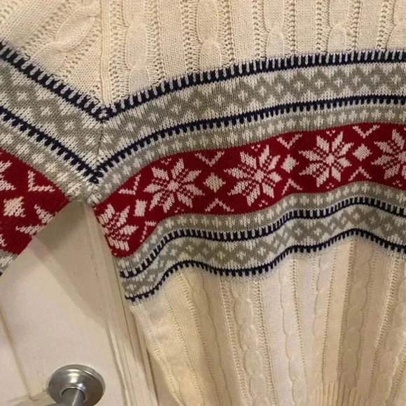 Anderson Little Mens Vintage Faire Isle Pullover Crewneck Sweater - Picture 3 of 5